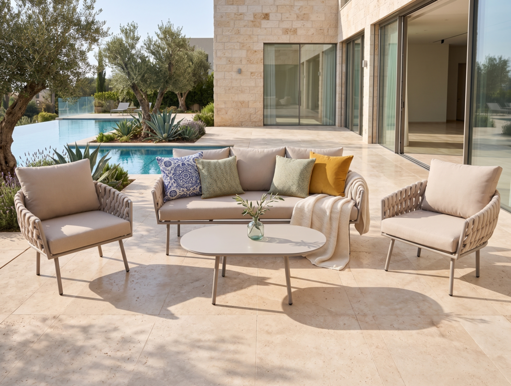 פינת ישיבה דגם קנזו תלת שמפניה