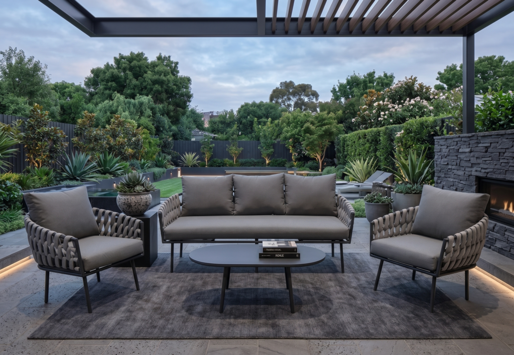 מערכת ישיבה דגם קנזו תלת אפור כהה