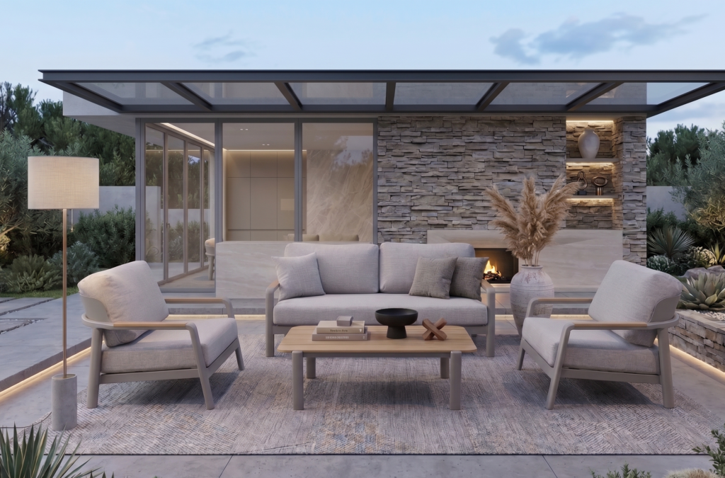 מערכת ישיבה דגם ניקול שמפניה