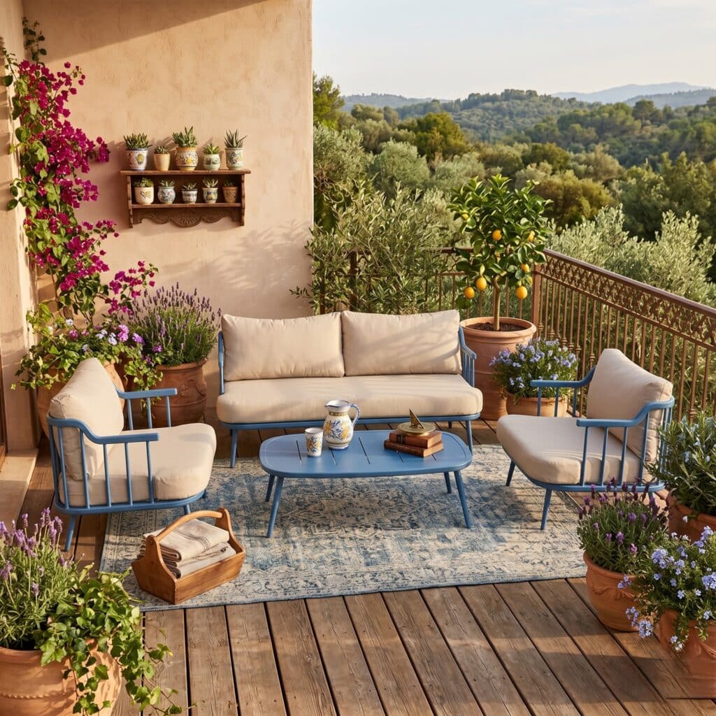 פינת ישיבה דגם טנריף כחול